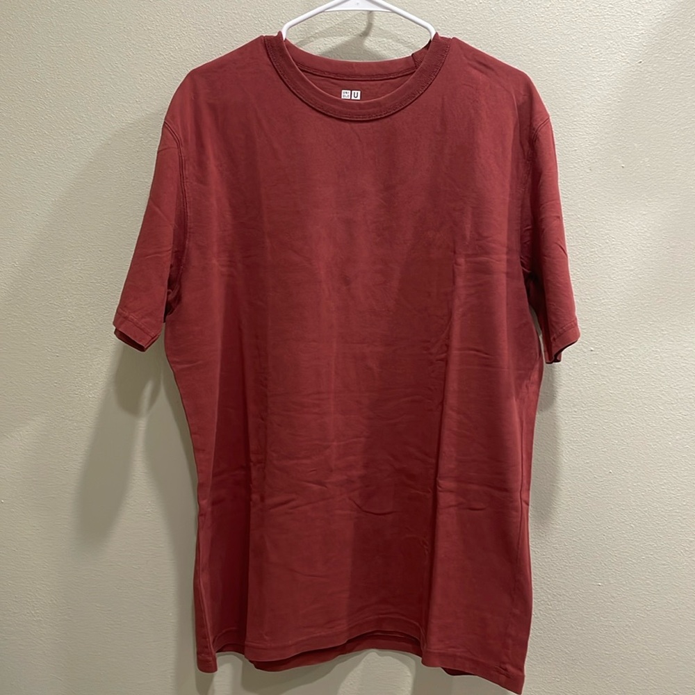 Dark red Uniqlo XL short sleeve T-shirt OBO